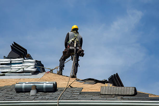Professional Gutter Installation technician working in Tiplersville, MS